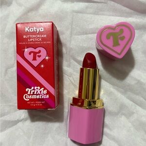 Trixie Cosmetics Katya Buttercream Lipstick - Deep Red with Pink Accents